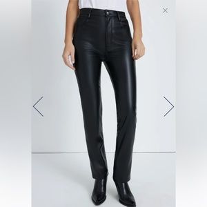 NWT seven for all mankind vegan leather pants size 29